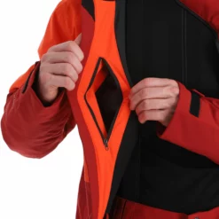 Fischer, Bansko Ski-jas Heren Tomato Rood -XUEFENG EXTREME OUTFIT fischer bansko aa jas gevoerd heren tomato rood 22fisch107v3 BI 14