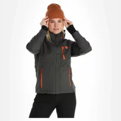 Geographical Norway, Touna Eo Lady 056 Softshell Ski-jas Dames Dark Grijs -XUEFENG EXTREME OUTFIT geographical norway touna eo lady 056 ac softshell jas dames dark 22geogr104v2 BI 04