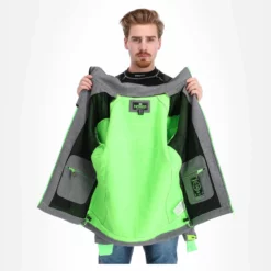 Geographical Norway, Tushiba Men 007 + Bs Softshell Ski-jas Heren Light Grijs, Groen -XUEFENG EXTREME OUTFIT geographical norway tushiba 007 softshell ski jas heren light grijsgroen ac19geow11e 05.3635