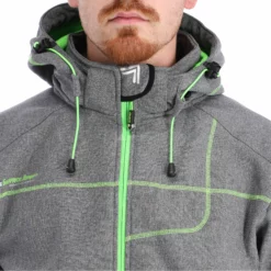 Geographical Norway, Tushiba Men 007 + Bs Softshell Ski-jas Heren Light Grijs, Groen -XUEFENG EXTREME OUTFIT geographical norway tushiba 007 softshell ski jas heren light grijsgroen ac19geow11e 07.3635