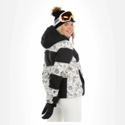 Head, Ashley Ski-jas Dames Legacy Print Ivory Wit -XUEFENG EXTREME OUTFIT head ashley aa jas gevoerd dames legacy print ivory wit 22headx154v2 BI 03