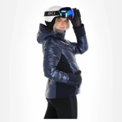 Head, Frost Ski-jas Dames Metalic Denim Blauw -XUEFENG EXTREME OUTFIT head frost aa jas gevoerd dames metalic denim blauw 22headx150v2 BI 03