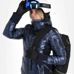Head, Frost Ski-jas Dames Metalic Denim Blauw -XUEFENG EXTREME OUTFIT head frost aa jas gevoerd dames metalic denim blauw 22headx150v2 BI 05