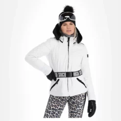 High Society, Jacy Ski-jas Dames Wit -XUEFENG EXTREME OUTFIT high society down jacket aa jas gevoerd dames wit 22highs104v1 BI 04
