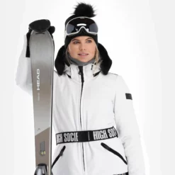 High Society, Jacy Ski-jas Dames Wit -XUEFENG EXTREME OUTFIT high society down jacket aa jas gevoerd dames wit 22highs104v1 BI 05