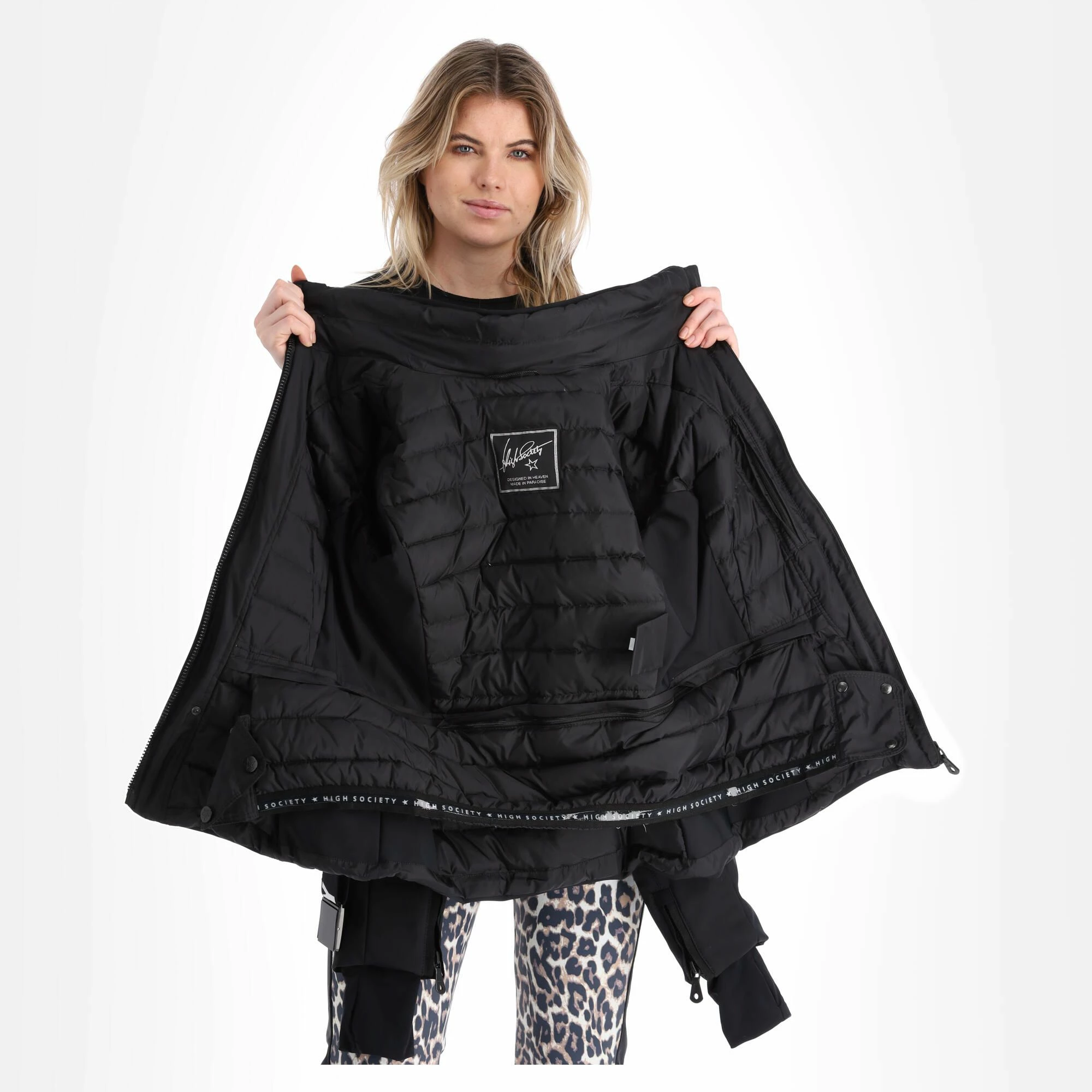 High Society, Jacy Ski-jas Dames Zwart 7 High Society, Jacy Ski-jas Dames Zwart - Afbeelding 5