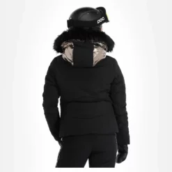 High Society, Harper Ski-jas Dames Caramel Bruin, Zwart -XUEFENG EXTREME OUTFIT high society ski jacket aa jas gevoerd dames caramel bruin zwart 22highs101v2 BI 03