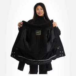 High Society, Harper Ski-jas Dames Caramel Bruin, Zwart -XUEFENG EXTREME OUTFIT high society ski jacket aa jas gevoerd dames caramel bruin zwart 22highs101v2 BI 06