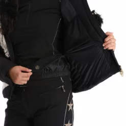 High Society, Harper Ski-jas Dames Caramel Bruin, Zwart -XUEFENG EXTREME OUTFIT high society ski jacket aa jas gevoerd dames caramel bruin zwart 22highs101v2 BI 10