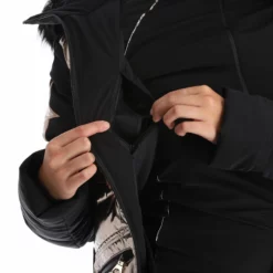 High Society, Harper Ski-jas Dames Caramel Bruin, Zwart -XUEFENG EXTREME OUTFIT high society ski jacket aa jas gevoerd dames caramel bruin zwart 22highs101v2 BI 13