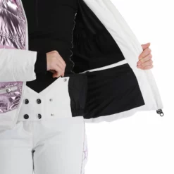 High Society, Harper Ski-jas Dames Lila Paars, Wit -XUEFENG EXTREME OUTFIT high society ski jacket aa jas gevoerd dames lila paars wit 22highs101v1 BI 10