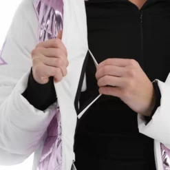 High Society, Harper Ski-jas Dames Lila Paars, Wit -XUEFENG EXTREME OUTFIT high society ski jacket aa jas gevoerd dames lila paars wit 22highs101v1 BI 14