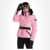 High Society, Elea Ski-jas Dames Paisley Print Roze -XUEFENG EXTREME OUTFIT high society ski jacket aa jas gevoerd dames paisley print roze 22highs106v1 BI 02