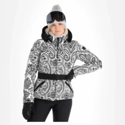 High Society, Elea Ski-jas Dames Paisley Print Zwart -XUEFENG EXTREME OUTFIT high society ski jacket aa jas gevoerd dames paisley print zwart 22highs106v2 BI 04