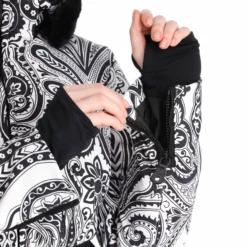 High Society, Elea Ski-jas Dames Paisley Print Zwart -XUEFENG EXTREME OUTFIT high society ski jacket aa jas gevoerd dames paisley print zwart 22highs106v2 BI 14