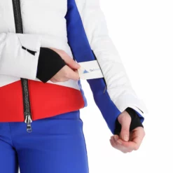 Kelly, Down Jacket Ski-jas Dames Ocean Blauw, Wit -XUEFENG EXTREME OUTFIT kelly down jacket aa jas gevoerd dames ocean blauw wit 22kelly102v3 BI 08