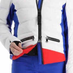 Kelly, Down Jacket Ski-jas Dames Ocean Blauw, Wit -XUEFENG EXTREME OUTFIT kelly down jacket aa jas gevoerd dames ocean blauw wit 22kelly102v3 BI 11