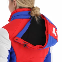 Kelly, Down Jacket Ski-jas Dames Ocean Blauw, Wit -XUEFENG EXTREME OUTFIT kelly down jacket aa jas gevoerd dames ocean blauw wit 22kelly102v3 BI 12