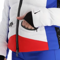 Kelly, Down Jacket Ski-jas Dames Ocean Blauw, Wit -XUEFENG EXTREME OUTFIT kelly down jacket aa jas gevoerd dames ocean blauw wit 22kelly102v3 BI 13