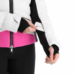 Kelly, Down Jacket Ski-jas Dames Roze, Wit 23 Kelly, Down Jacket Ski-jas Dames Roze, Wit -XUEFENG EXTREME OUTFIT kelly down jacket aa jas gevoerd dames roze wit 22kelly102v2 BI 08