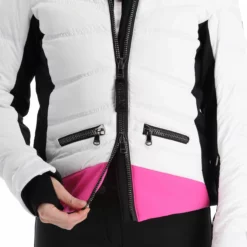 Kelly, Down Jacket Ski-jas Dames Roze, Wit 25 Kelly, Down Jacket Ski-jas Dames Roze, Wit -XUEFENG EXTREME OUTFIT kelly down jacket aa jas gevoerd dames roze wit 22kelly102v2 BI 11