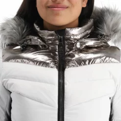 Kelly, Down Jacket Ski-jas Dames Stone Wit -XUEFENG EXTREME OUTFIT kelly down jacket aa jas gevoerd dames stone wit 22kelly101v3 BI 07