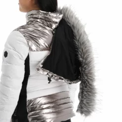 Kelly, Down Jacket Ski-jas Dames Stone Wit -XUEFENG EXTREME OUTFIT kelly down jacket aa jas gevoerd dames stone wit 22kelly101v3 BI 12