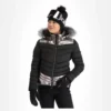 Kelly, Down Jacket Ski-jas Dames Stone Zwart -XUEFENG EXTREME OUTFIT kelly down jacket aa jas gevoerd dames stone zwart 22kelly101v1 BI 02
