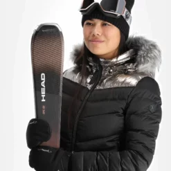 Kelly, Down Jacket Ski-jas Dames Stone Zwart -XUEFENG EXTREME OUTFIT kelly down jacket aa jas gevoerd dames stone zwart 22kelly101v1 BI 05