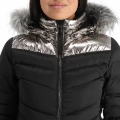 Kelly, Down Jacket Ski-jas Dames Stone Zwart -XUEFENG EXTREME OUTFIT kelly down jacket aa jas gevoerd dames stone zwart 22kelly101v1 BI 07