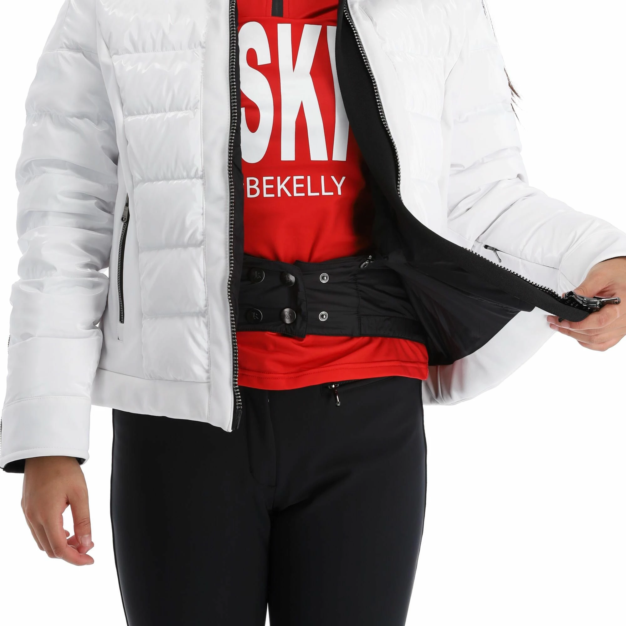 Kelly, Softshell Jacket Softshell Ski-jas Dames Wit 11 Kelly, Softshell Jacket Softshell Ski-jas Dames Wit - Afbeelding 9