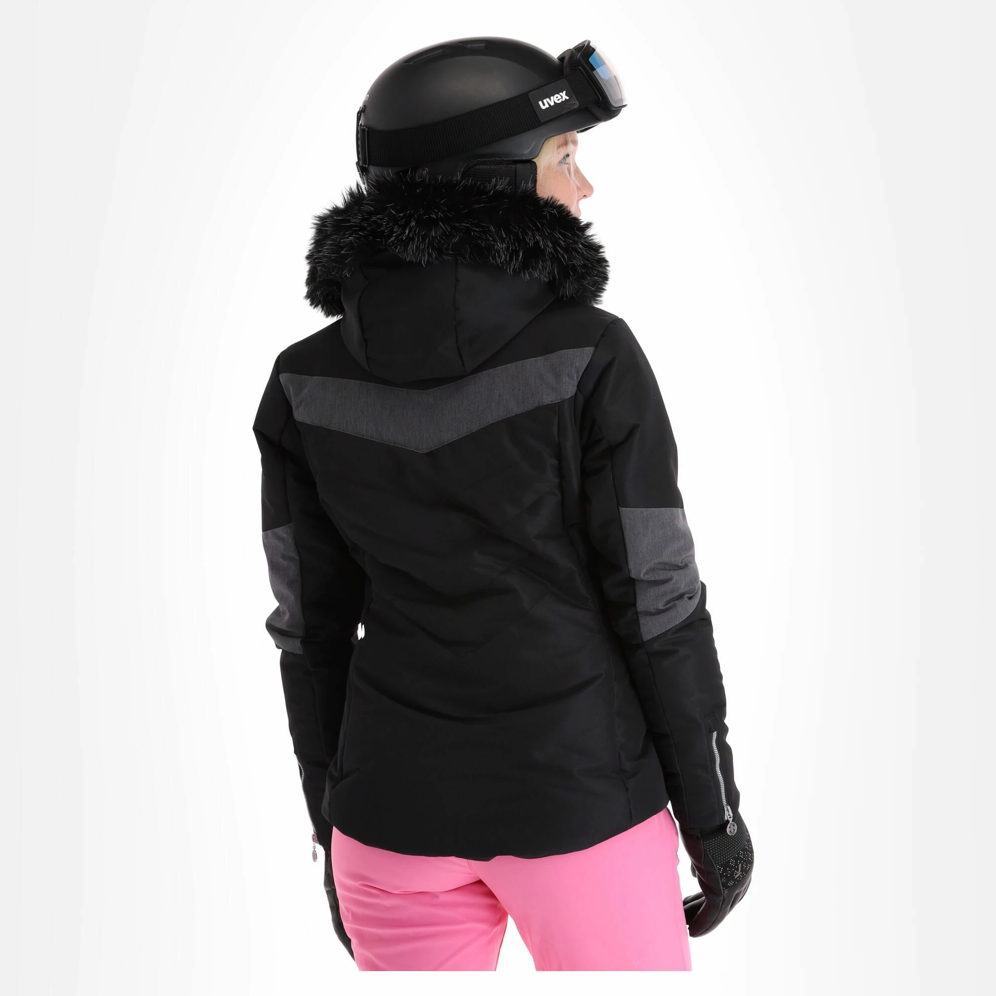 Kilpi, Alisia-W Ski-jas Dames Zwart 4 Kilpi, Alisia-W Ski-jas Dames Zwart - Afbeelding 2