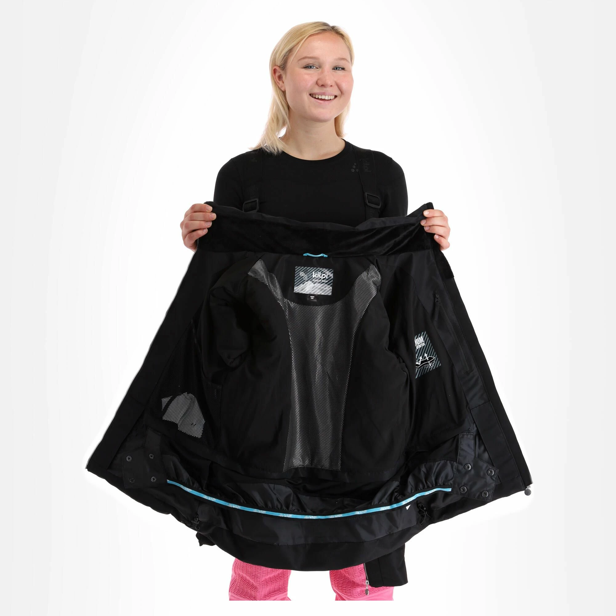 Kilpi, Alisia-W Ski-jas Dames Zwart 7 Kilpi, Alisia-W Ski-jas Dames Zwart - Afbeelding 5