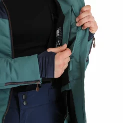 Kilpi, Alisia-W Ski-jas Grote Maten Dames Dark Groen -XUEFENG EXTREME OUTFIT kilpi alisia w aa jas gevoerd plus size dames dark groen 22kilpi126v1 BI 11