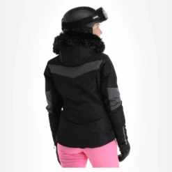 Kilpi, Alisia-W Ski-jas Grote Maten Dames Zwart -XUEFENG EXTREME OUTFIT kilpi alisia w aa jas gevoerd plus size dames zwart 22kilpi126v2 BI 03