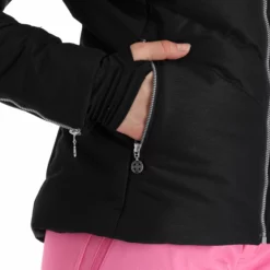 Kilpi, Alisia-W Ski-jas Grote Maten Dames Zwart -XUEFENG EXTREME OUTFIT kilpi alisia w aa jas gevoerd plus size dames zwart 22kilpi126v2 BI 08