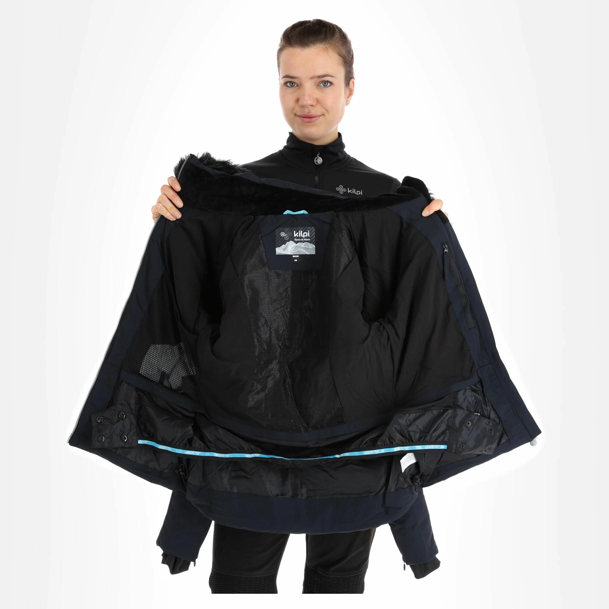 Kilpi, Carrie-W Ski-jas Dames Zwart 7 Kilpi, Carrie-W Ski-jas Dames Zwart - Afbeelding 5