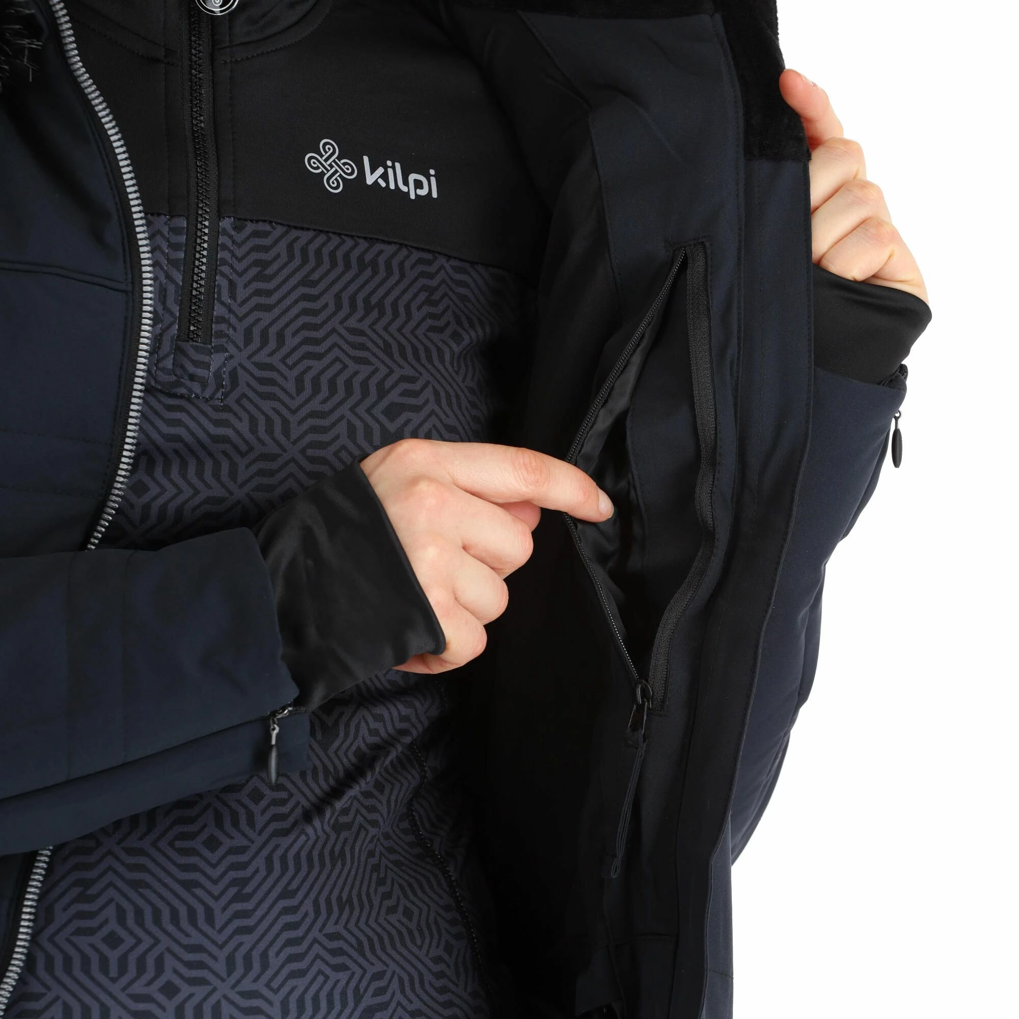 Kilpi, Carrie-W Ski-jas Dames Zwart 15 Kilpi, Carrie-W Ski-jas Dames Zwart - Afbeelding 13