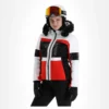 Kilpi, Elza-W Ski-jas Dames Rood -XUEFENG EXTREME OUTFIT kilpi elza w aa jas gevoerd dames rood 22kilpi104v2 BI 02