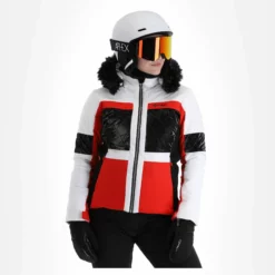 Kilpi, Elza-W Ski-jas Dames Rood -XUEFENG EXTREME OUTFIT kilpi elza w aa jas gevoerd dames rood 22kilpi104v2 BI 04