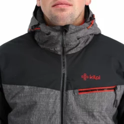 Kilpi, Flip-M Ski-jas Grote Maten Heren Dark Grijs -XUEFENG EXTREME OUTFIT kilpi flip m aa jas gevoerd plus size heren dark grijs 22kilpi160v3 BI 09