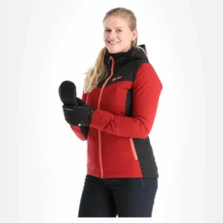 Kilpi, Flip-W Ski-jas Dames Dark Rood -XUEFENG EXTREME OUTFIT kilpi flip w aa jas gevoerd dames dark rood AA21kil123b BI 04