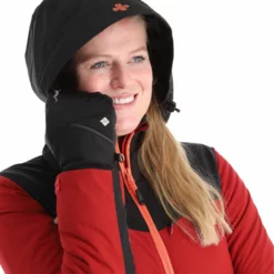 Kilpi, Flip-W Ski-jas Dames Dark Rood -XUEFENG EXTREME OUTFIT kilpi flip w aa jas gevoerd dames dark rood AA21kil123b BI 06