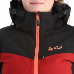 Kilpi, Flip-W Ski-jas Dames Dark Rood -XUEFENG EXTREME OUTFIT kilpi flip w aa jas gevoerd dames dark rood AA21kil123b BI 07