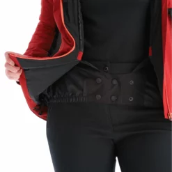 Kilpi, Flip-W Ski-jas Dames Dark Rood -XUEFENG EXTREME OUTFIT kilpi flip w aa jas gevoerd dames dark rood AA21kil123b BI 09