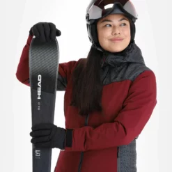 Kilpi, Flip-W Ski-jas Grote Maten Dames Dark Rood -XUEFENG EXTREME OUTFIT kilpi flip w aa jas gevoerd plus size dames dark rood 22kilpi127v1 BI 05