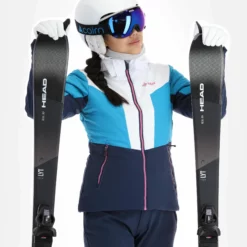 Kilpi, Florance-W Ski-jas Dames Dark Blauw -XUEFENG EXTREME OUTFIT kilpi florance w aa jas gevoerd dames dark blauw 22kilpi102v2 BI 05