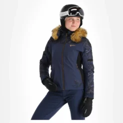 Kilpi, Lena-W Ski-jas Verwarmd Model Dames Dark Blauw -XUEFENG EXTREME OUTFIT kilpi lena w aa jas gevoerd dames dark blauw 22kilpi103v2 BI 04