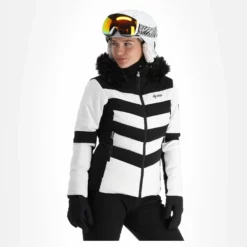 Kilpi, Massima-W Ski-jas Dames Wit -XUEFENG EXTREME OUTFIT kilpi massima w aa jas gevoerd dames wit 22kilpi105v1 BI 04