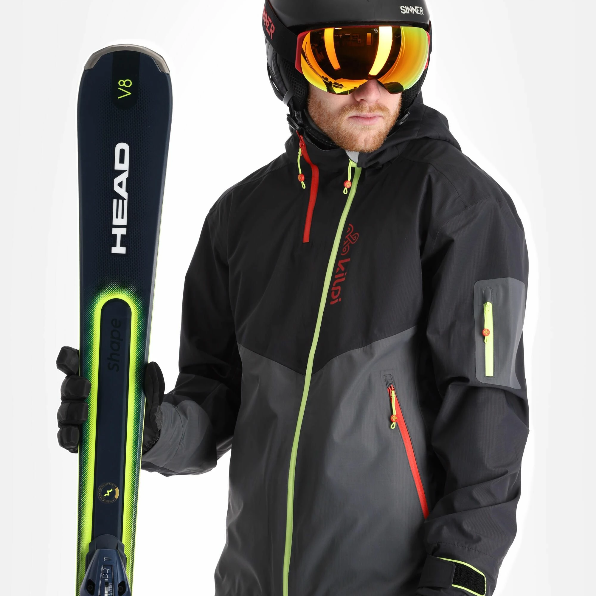 Kilpi, Metrix-M Hardshell Ski-jas Heren Zwart 6 Kilpi, Metrix-M Hardshell Ski-jas Heren Zwart - Afbeelding 4